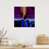 Het Poster van de Bliksem van de nacht (Keuken)