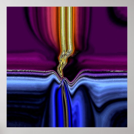 Het Poster van de Bliksem van de nacht (Voorkant)