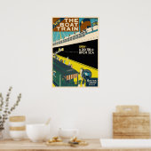 Het Poster van de boottrein - Vintage (Keuken)
