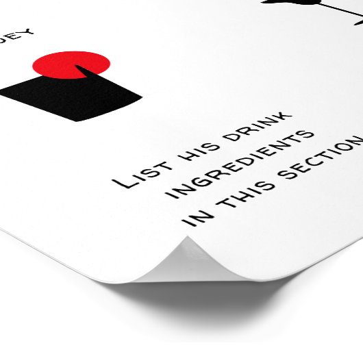 Het Poster van de Brekbalie van de Drink van de ha (Hoek)