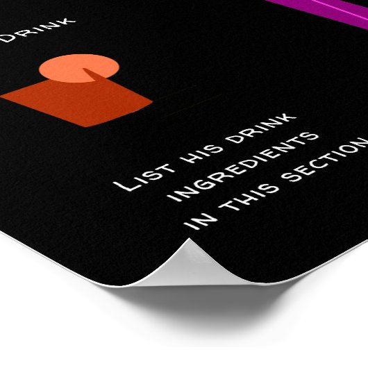 Het Poster van de Brekbalie van de Drink van de ha (Hoek)