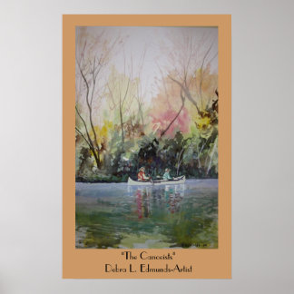 Het Poster van de Canoësten