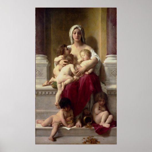 Het Poster van de Charity van de Master Bouguereau (Voorkant)