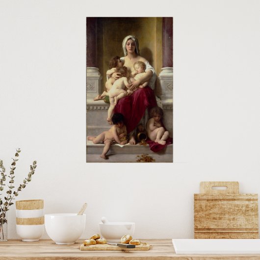 Het Poster van de Charity van de Master Bouguereau (Keuken)