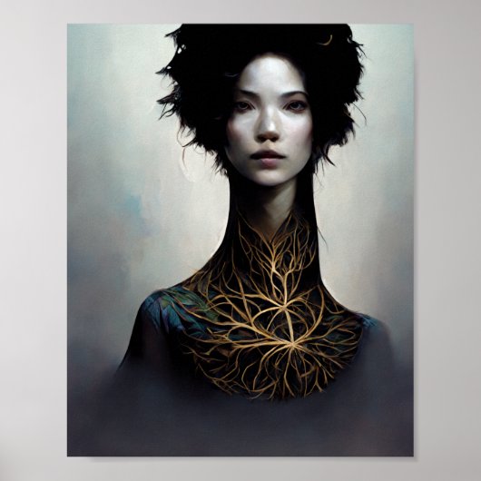 Het Poster van de Collar Fantasy Scifi Art (Voorkant)