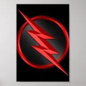 Het Poster van de de verlichtingsbout van de Flits (Voorkant)