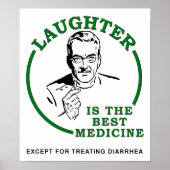 Het Poster van de Diarree Medicine Funny lachen (Voorkant)