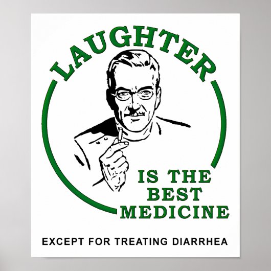 Het Poster van de Diarree Medicine Funny lachen (Voorkant)