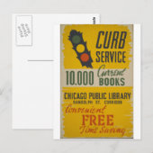 Het Poster van de Dienst van de Curb van de Openba Briefkaart (Voorkant / Achterkant)