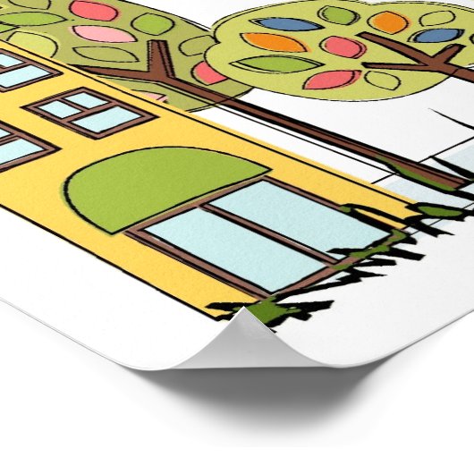 Het poster van de dorpen van de florida-gemeenscha (Hoek)