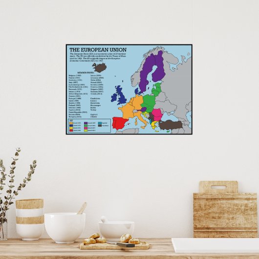 Het Poster van de Europese Unie (Keuken)