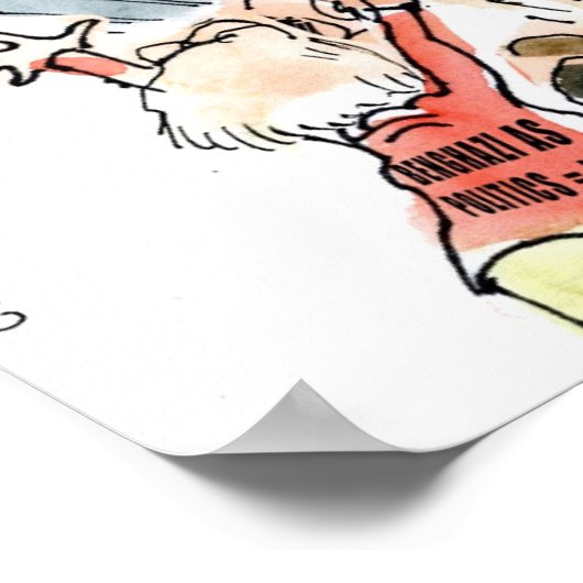 Het Poster van de Funny Benghazi Shuffle (Hoek)