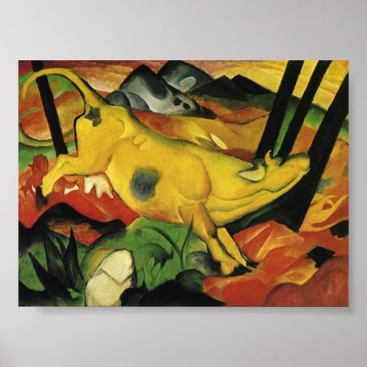 Het Poster van de Gele Koe (Voorkant)