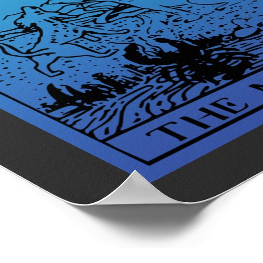 Het Poster van de Gradiënt van de Moon Tarot van d (Hoek)