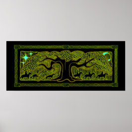 Het Poster van de grote bomen