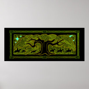 Het Poster van de grote bomen