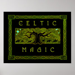 Het Poster van de grote bomen