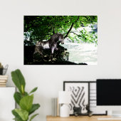 Het Poster van de Grote Rivierscheiding (Thuiskantoor)