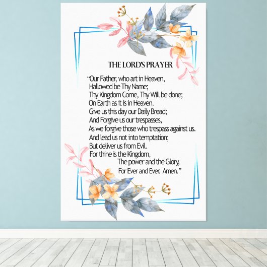 Het Poster van de Heer Canvas Afdruk (Insitu (Houten vloer))