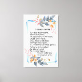 Het Poster van de Heer Canvas Afdruk (Voorkant)