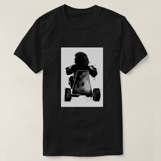 Het Poster van de inktvlek van de Schijnsteen T-shirt (Design voorkant)
