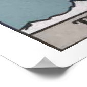 Het Poster van de Kaart Hermit Tarot (Hoek)