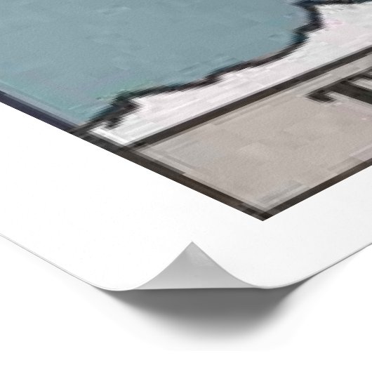 Het Poster van de Kaart Hermit Tarot (Hoek)