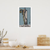 Het Poster van de Kaart Hermit Tarot (Keuken)