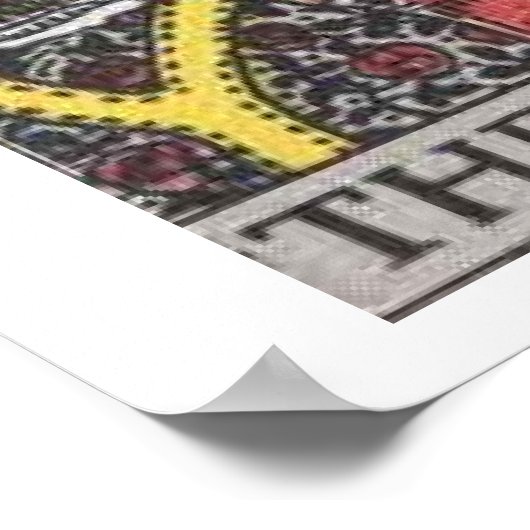 Het Poster van de Kaart Hierophant Tarot (Hoek)