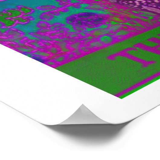 Het Poster van de Kaart Psychedelic van de Magicië (Hoek)