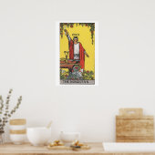Het Poster van de Kaart van de Magiciër Tarot (Keuken)