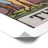 Het Poster van de Kaart van Lovers Tarot (Hoek)