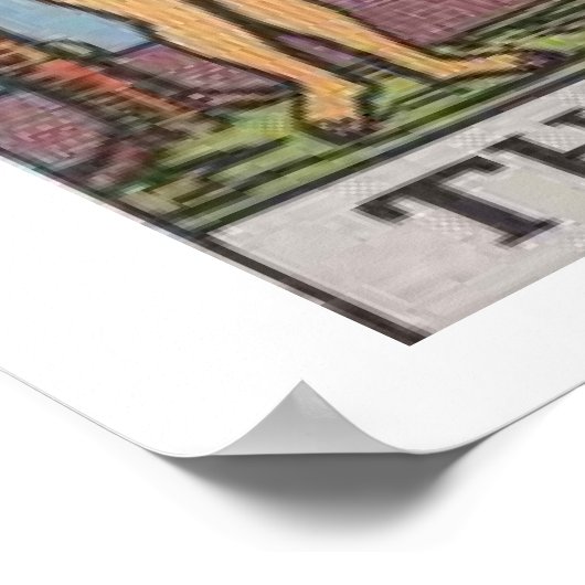 Het Poster van de Kaart van Lovers Tarot (Hoek)