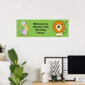 Het poster van de kinderen van de douanetekst van (Thuiskantoor)