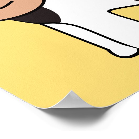 Het poster van de kinderen van de douanetekst van (Hoek)