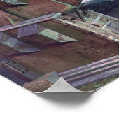 Het Poster van de kloktower (11 x 14 inch) voor ku (Hoek)