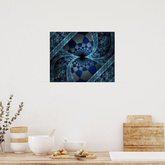 Het Poster van de konijnenhol omlaag (Keuken)