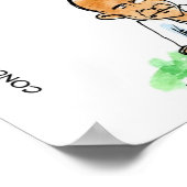 Het Poster van de koude oorlog in Oekraïne en de V (Hoek)