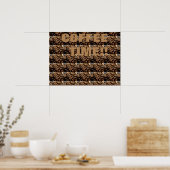 HET POSTER VAN DE KUNST VAN DE BOON VAN DE KOFFIE (Keuken)