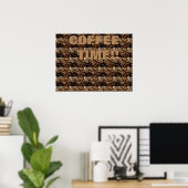 HET POSTER VAN DE KUNST VAN DE BOON VAN DE KOFFIE (Thuiskantoor)