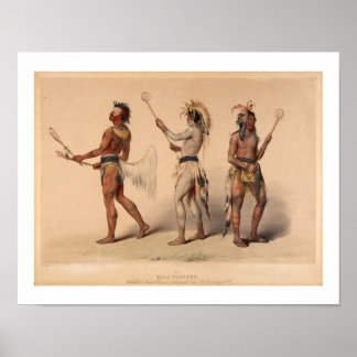 Het  Poster van de Kunst van de Kogelspelers