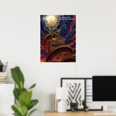 Het poster van de Ladder van de Draak beklimmen (Thuiskantoor)
