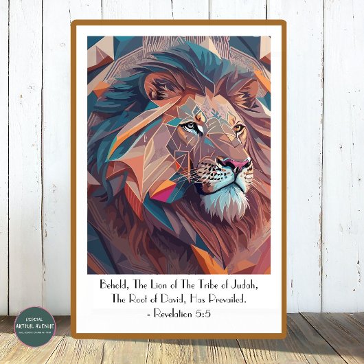 Het Poster van de leeuw van Juda heeft de overhand