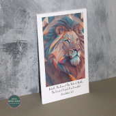 Het Poster van de leeuw van Juda heeft de overhand