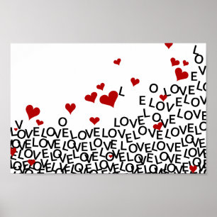 Het Poster van de Liefde van de Valentijnsdag