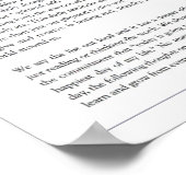 Het Poster van de lijst "Te zijn" (Hoek)