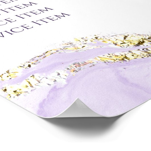 Het Poster van de Lijst van de Prijs van het Ontwe (Hoek)