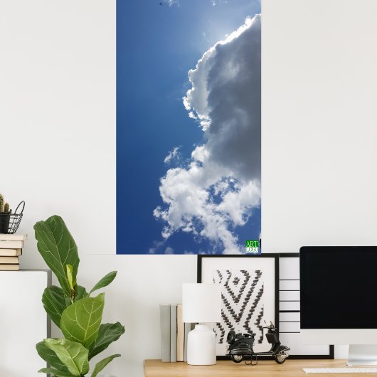 Het Poster van de Lion Face Cloud Photo Wall (Thuiskantoor)