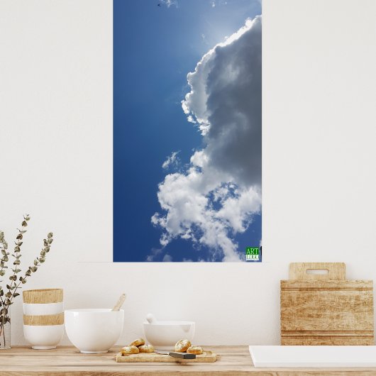 Het Poster van de Lion Face Cloud Photo Wall (Keuken)