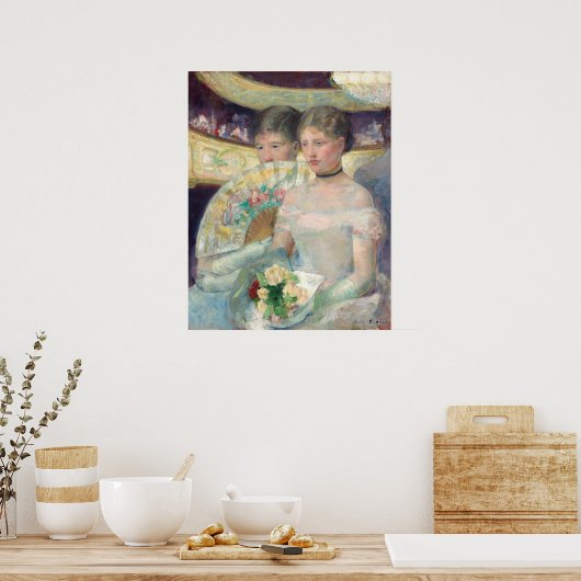 Het Poster van de Loge - Mary Cassatt Fine Art (Keuken)